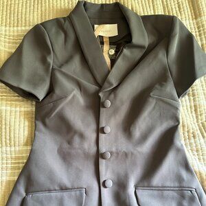 NEVER WORN! Super Cute Collared Suiting Mini Dress from Meshki